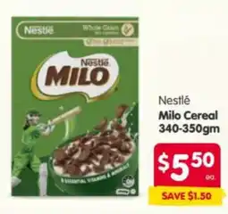 Spar Nestlé Milo Cereal offer