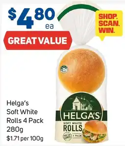 Foodland Helga's Soft White Rolls offer