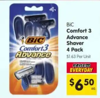 Spar Bic Comfort 3 Advance Shaver offer
