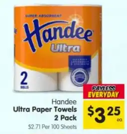 Spar Handee Ultra Paper Towels offer