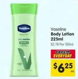 Spar Vaseline Body Lotion offer