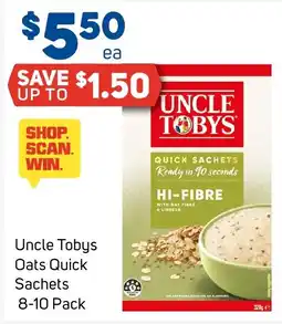 Foodland Uncle Tobys Oats Quick Sachets offer