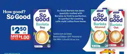Foodland So Good Barista Soy offer