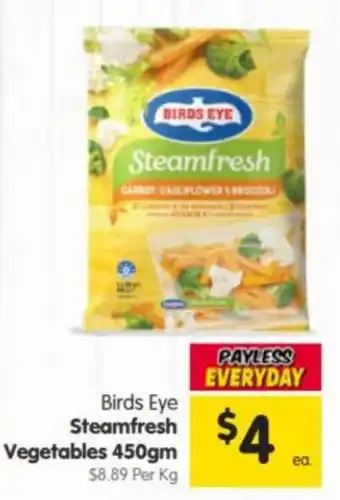 Spar Birds Eye Steamfresh Vegetables offer