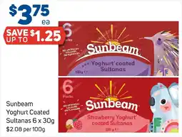 Foodland Sunbeam Yoghurt Coated Sultanas offer