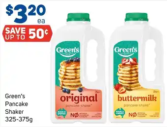 Foodland Green's Pancake Shaker offer