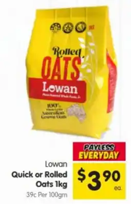 Spar Lowan Quick or Rolled Oats offer