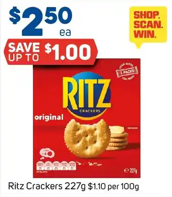 Foodland Ritz Crackers offer