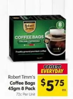 Spar Robert Timm's Coffee Bags offer