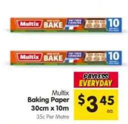 Spar Multix Baking Paper offer