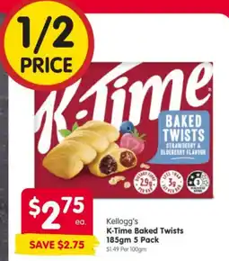 Spar Kellogg's K-Time Baked Twists offer