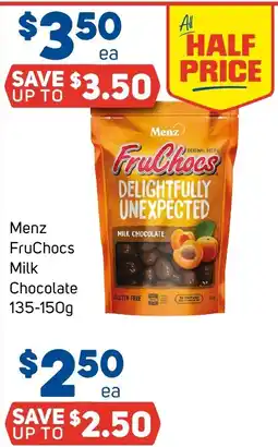 Foodland Menz FruChocs Milk Chocolate offer