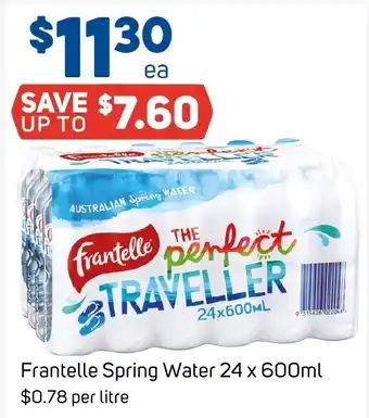 Foodland Frantelle Spring Water offer
