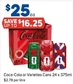 Foodland Coca-Cola or Varieties Cans offer