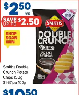 Foodland Smiths Double Crunch Potato Chips offer