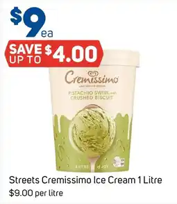 Foodland Streets Cremissimo Ice Cream offer