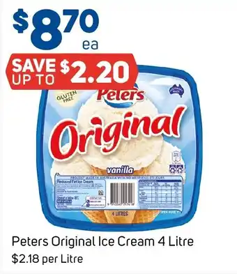 Foodland Peters Original Ice Cream offer