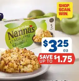 Foodland Nannas Classic Apple Crumble offer