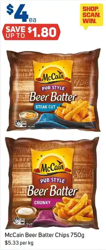 Foodland McCain Beer Batter Chips offer