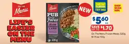 Foodland On The Menu Frozen Meals offer