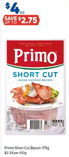 Foodland Primo Short Cut Bacon offer