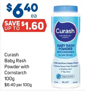 Foodland Curash Baby Rash Powder with Cornstarch offer