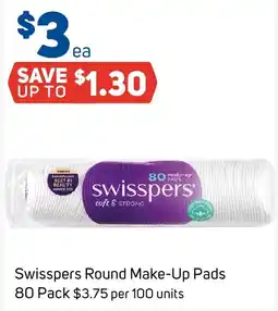 Foodland Swisspers Round Make-Up Pads offer