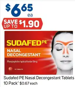 Foodland Sudafed pe nasal decongestant tablets offer