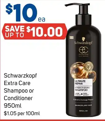 Foodland Schwarzkopf Extra Care Shampoo or Conditioner offer