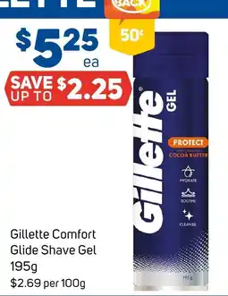 Foodland Gillette Comfort Glide Shave Gel offer