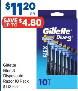 Foodland Gillette Blue 3 Disposable Razor offer