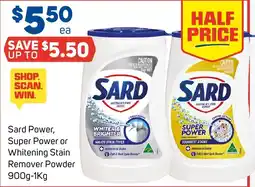 Foodland Sard Power, Super Power or Whitening Stain Remover Powder offer