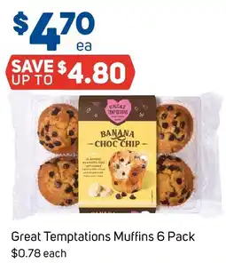 Foodland Great Temptations Muffins offer