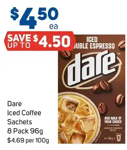 Foodland Dare Iced Coffee Sachets offer