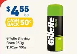 Foodland Gillette Shaving Foam offer