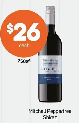 Foodland Mitchell Peppertree Shiraz offer