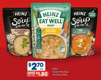 Foodland Heinz Soup of the Day Pouches offer