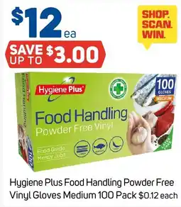 Foodland Hygiene Plus Food Handling Powder Free Vinyl Gloves Medium offer