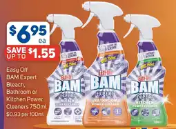 Foodland Easy Off BAM Expert Bleach, Bathroom or Kitchen Power Cleaners offer