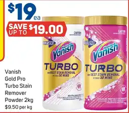 Foodland Vanish Gold Pro Turbo Stain Remover Powder offer