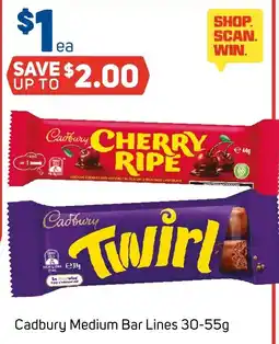 Foodland Cadbury Medium Bar Lines offer