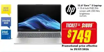 The Good Guys hp 15.6" Core 5 Laptop offer