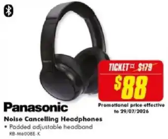 The Good Guys Panasonic Noise Cancelling Headphones offer