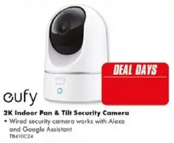 The Good Guys eufy 2K Indoor Pan & Tilt Security Camera offer