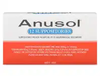 Anusol Suppositories 12 Pack