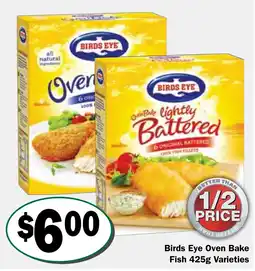 Friendly Grocer Birds Eye Oven Bake Fish Varieties offer