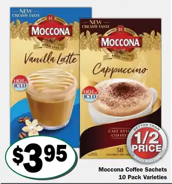Moccona Coffee Sachets 10 Pack Varieties