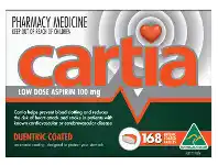 Cartia Low Dose Aspirin 100mg