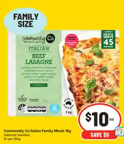 IGA Community Co Italian Beef Lasagne offer