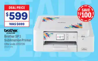Officeworks Brother SP 1 Sublimation Printer offer